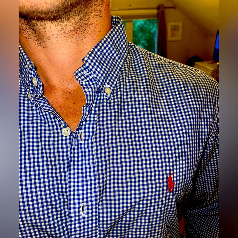 Ralph Lauren custom fit dress shirt.
